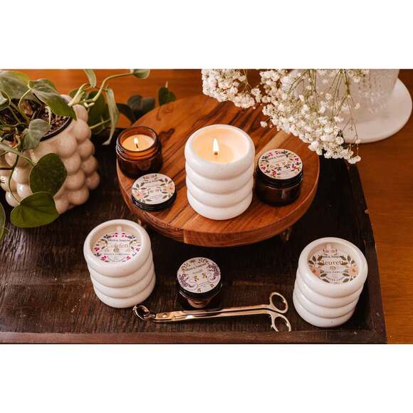 Fleurette - mini candle 2 oz Updated Pattern - Picture 4 of 4